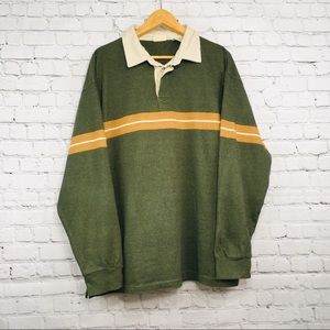 Mens St Johns Bay Henley Long Sleeve Shirt Size XL